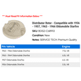 thumbnail image 2 of Distributor Rotor - Compatible with 1956 - 1957, 1963 - 1966 Oldsmobile Starfire 1964 1965, 2 of 2