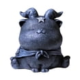 thumbnail image 1 of Estatua de gato de resina, regalo para amantes del té, decoración del hogar, adorno de mesa. D, 1 of 9