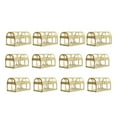 thumbnail image 1 of 12pcs Transparent Candy Box Creative Beautiful Treasure Box for Wedding Party Festival (Golden, Large Size), 1 of 5