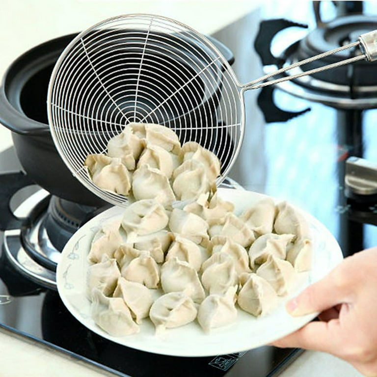 Leak Kitchen Pasta Spoon Fishing Dumplings Vegetables Long Handle