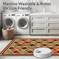 thumbnail image 5 of ODIKA 5'x7' Machine Washable Non-Slip Area Rug, Aztec Southwest Heritage Design High Traffic Rug, Red, 669172, 5 of 5