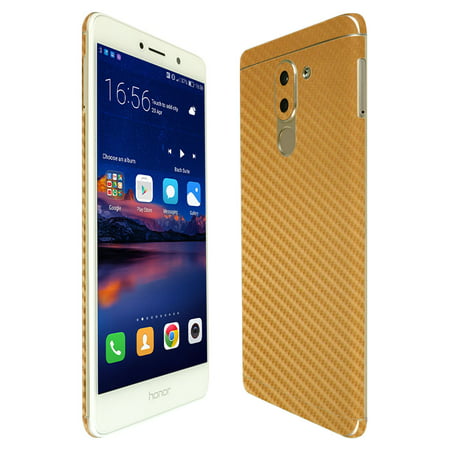 Skinomi TechSkin Gold Carbon Fiber & Screen Protector for Huawei Honor 6X