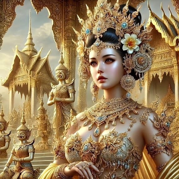 5D DIY Artificial Full Diamond Painting Set - Adult Beginner, Beautiful Goddess Diamond Art, Sparkling Rhinestone, for Home Wall Decor & Gift - Perfect for Art Lovers & Adults