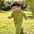 thumbnail image 2 of Guvpev Funny Big Mouth Monster Onesie with Large Comb Prop, Silly Puppet Cosplay Costume, Soft Plush Hooded Jumpsuit Pajamas, Oversized Cozy Fleece Loungewear for Halloween Party & Birthday Gifts, 2 of 9
