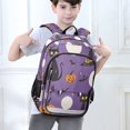 thumbnail image 6 of FORMRS Unisex School Backpack 17" Student Travel Bag with Laptop Compartment, Halloween Black Cat, 6 of 7