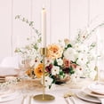 thumbnail image 2 of simhoa Candle Holder for Pillar Candles Candle Stand Iron Stable Base Table Centerpiece Gold L, 2 of 8