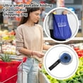 thumbnail image 7 of Foldable Telescopic Small Disc Shopping Bag - Portable Reusable One-Pull Multifunctional Storage Bag# Orange, 7 of 7