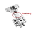 thumbnail image 2 of Bisagras para gabinete Lethend 35 mm de superposición total con cierre suave, 2 of 9