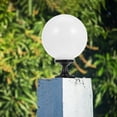 thumbnail image 4 of Pantalla de lámpara de globo acrílico con base de 30 cm, globo de luz acrílico blanco para luminarias de exterior, farolas y postes de cerca, 4 of 7