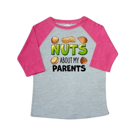 

Inktastic Nuts About My Parents Peanut Almond Pistachio Gift Toddler Boy or Toddler Girl T-Shirt