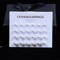 thumbnail image 3 of 12 pares de aretes de imitación Perfecl acero inoxidable satinado 3 mm a 6 mm, 3 of 8
