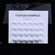 thumbnail image 3 of 12 pares de aretes de imitación Perfecl acero inoxidable satinado 3 mm a 6 mm, 3 of 8