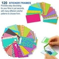 thumbnail image 4 of 5 in 1 Giant Colorful Bundle Kit Accessories for Fujifilm Instax Mini 9/8 Camera - Assorted Accessory Pack of 120 Sticker Frames + 10 Plastic Desk Frames + 20 Hanging Frames + MORE, 4 of 7