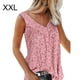 thumbnail image 1 of Camiseta sin mangas con estampado sin mangas sin mangas con cuello en V para mujer, chaleco de verano, rosa, XXL Sweethay AP002122-37, 1 of 7