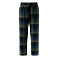thumbnail image 5 of Men's Plaid Stripe Casual Pants, Fashion Pajama Pants with Elastic Waist for Lounging, Sleeping and Home Wear,Purple,3XL, 5 of 5