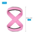 thumbnail image 2 of Correa de levantamiento Uxcell, envolturas para muñecas de levantamiento de pesas, agarres acolchados para entrenamiento de fuerza y fitness, color rosa grande, 2 of 7
