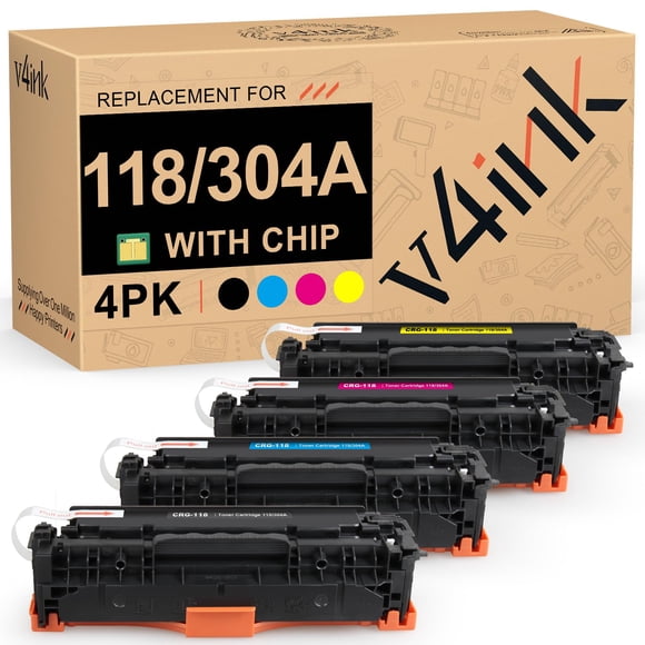 v4ink Remanufactured Toners_Cartridges Replacement for Canon 118 crg-118 CRG118 HP 304A Toner for Canon ImageClass MF726Cdw MF8350CDN MF8580Cdw MF838