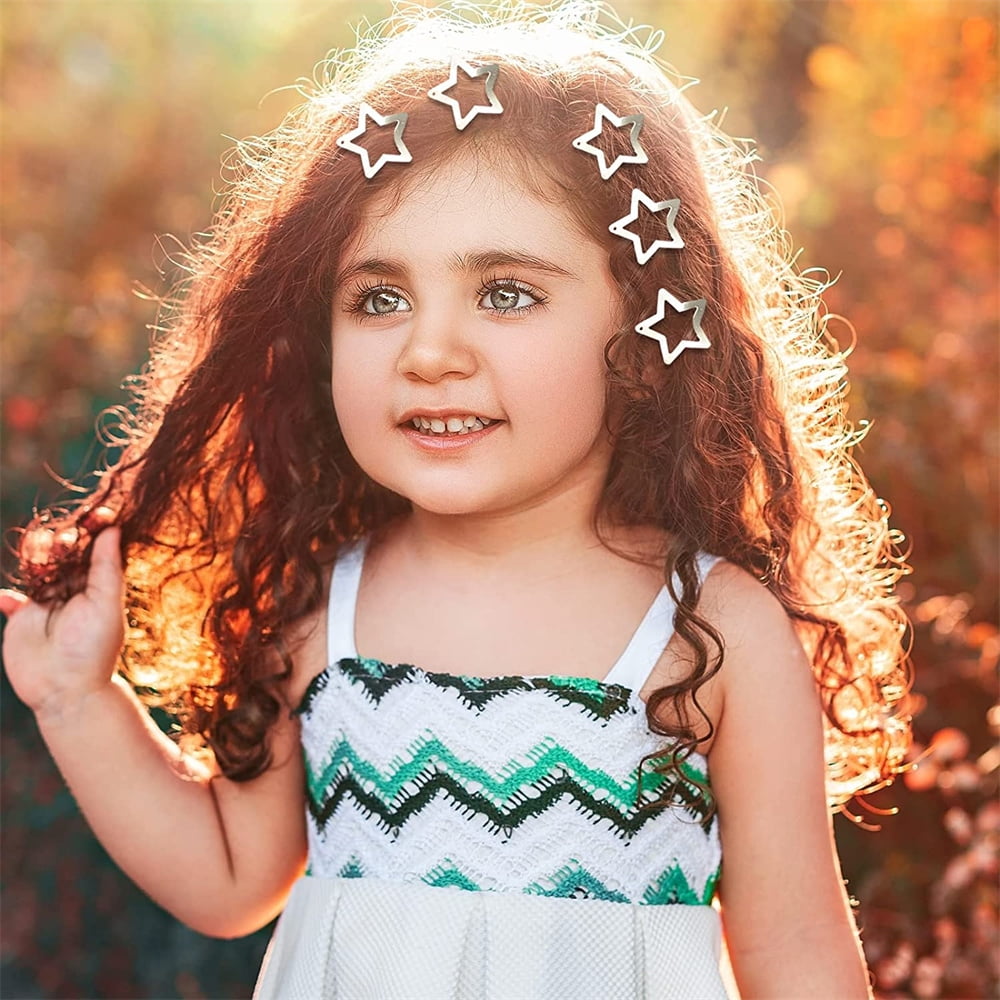 NOGIS Sliver Star Hair Clips for Girls Kawaii Small Hair NOGIS Sliver Star Hair Clips for Girls Kawaii Small Hair