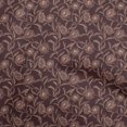 thumbnail image 1 of oneOone Rayon Dark Brown Fabric Floral Craft Projects Decor Fabric Printed By The Yard 56 Inch Wide, 1 of 4