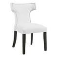 thumbnail image 1 of Hawthorne Collections Chaise de Salle à Manger Contemporaine en Faux Cuir, Blanc (Ensemble de 1), 1 of 4