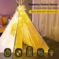 thumbnail image 6 of 300LED Fairy Curtain Lights USB Plug, 9.8x9.8Ft Warm White String Lights with Remote, 8 Modes for Bedroom Wedding Party Indoor Outdoor Decor, 6 of 6