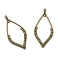 thumbnail image 2 of 20 Pieces Water Drop Hollow Leaf Connector Dangle Chandelier Component Findings - Bronze, 55 x 26.5mm, 2 of 5