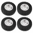 thumbnail image 1 of QIILU Wheel Rims Tires Tyre Set, 1/24 RC Car Rims Tires Tyre Set Strong For Axial Scx24 For AXI90081 For AXI00001, 1 of 8