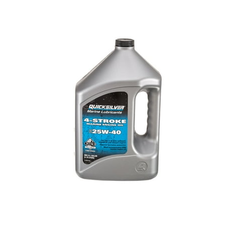 Quicksilver 25W-40 4-Stroke Marine Oil - 1 Gallon (Best 2 Stroke Oil For Ktm 65)