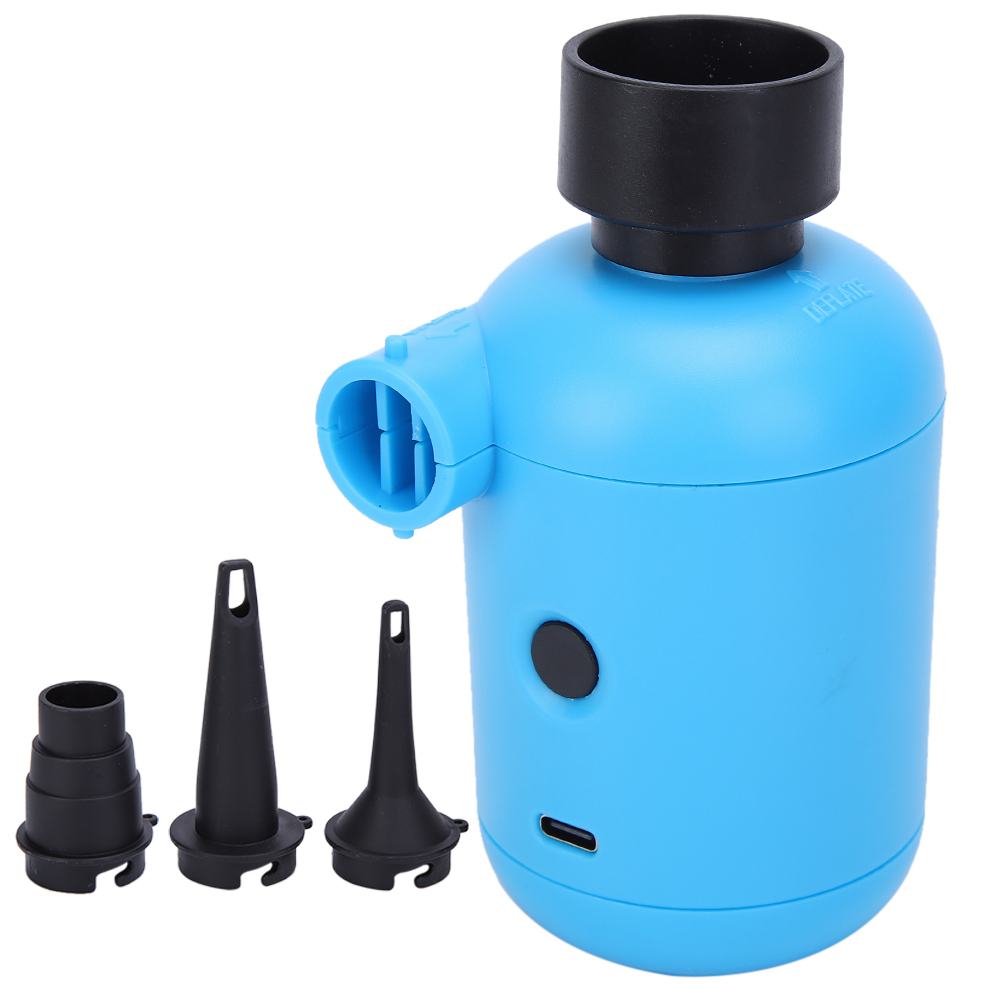 Pompa Elettrica Ad Aria USB HT-426 Per Gonfiare E Sgonfiare – 5V DC, Con 3 Ugelli – Per Letti, Barche E Divani Gonfiabili