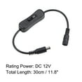 thumbnail image 2 of Uxcell DC 12V Inline Rocker Switch w 5.5x2.1mm DC Jack Male to Female Power Cable Black 3pcs, 2 of 5