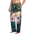thumbnail image 6 of Pofeuu Whimsical Axolotl Fantasy Print Men's Pajama Pants, Soft Lounge Pajama Pants with big pockets for Men Plaid Pj Bottoms-Medium, 6 of 6