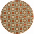 thumbnail image 1 of Oriental Weavers Montego 7'10" Tapis Rond Tissé à la Machine en Orange, 1 of 1