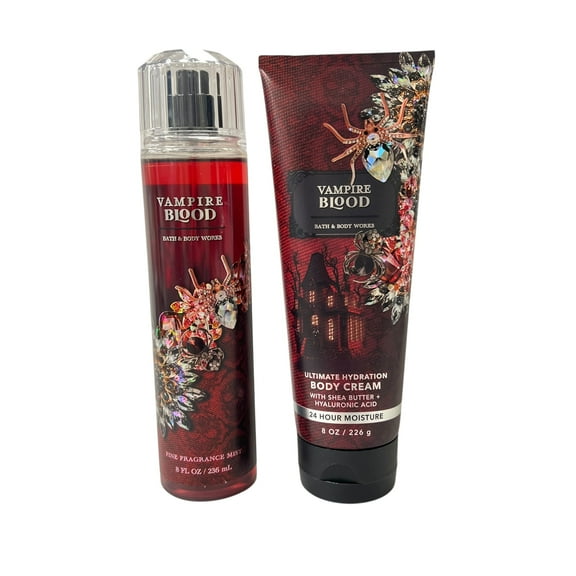 Bath and Body Works Vampire Blood Fragrance Mist & Body Cream Set