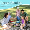 thumbnail image 4 of Boho Picnic Blanket Waterproof Foldable Extra Large Picnic Mat Beach Blanket 60"x80" for Camping Beach Hiking Patio Party Outdoor Decor Gifts, 4 of 6