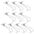 thumbnail image 1 of AURARMLET 10Pcs Metal Fastening Clips Useful Socks Clips For Securing Objects Silver 3.73X0.79X0.79in, 1 of 5