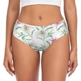 thumbnail image 1 of Fotbe Lilies Flowers Calzones Estampados para Mujer – Ropa Interior de Algodón, Cómoda, Suave y Elástica-4X-Large, 1 of 6