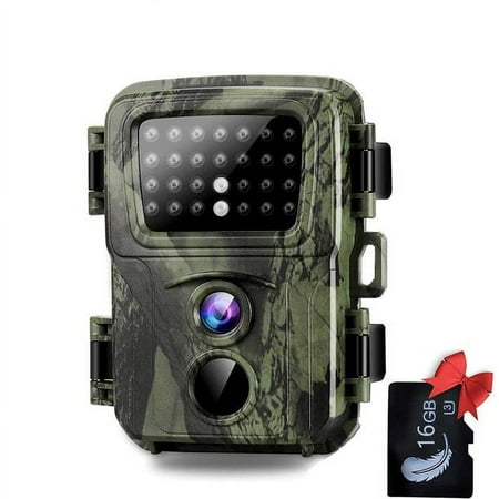 SuntekCam Game Camera with 32GB SD Card 20MP 1080P Waterproof for Outdoor Wildlife Forest Animal Monitoring Trail Camera Tracking Infrared Night Vision Photo Traps Mini600