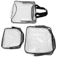 thumbnail image 4 of Bolsa de lavado de 3 piezas, bolsa de cosméticos transparente de PVC, bolsa de almacenamiento de viaje con protección del medio ambiente, 4 of 15