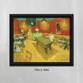 thumbnail image 7 of The Night Cafe in the Place Lamartine in Arles by Vincent Van Gogh, Framed Wall Art Print, Great Bar or Man Cave Decor, 11x14, 2447, 7 of 7