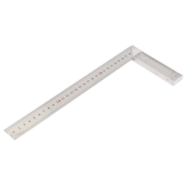 Aleació de aluminio regla de Borde Recto de 90 Grados Regla de Ángulo Recto para Carpintería 30 cm / 11,8 Pulgadas