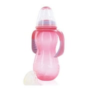 Nuby Non-Drip Standard Neck Bottle (11 oz.) - pink, one size