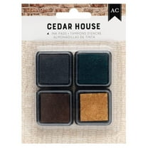 American Crafts Cedar House Ink Pads-4/Pkg