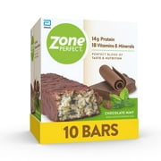 ZonePerfect Protein Bars | Chocolate Mint | 10 Bars