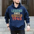 thumbnail image 5 of Legend October 1945 80th Birthday 80 Year Old – T-Shirt, Hoodie & Sweatshirt – Milestone Celebration – Perfect for Birthdays, 5 of 6