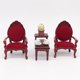 thumbnail image 4 of Casa de muñecas 1:12 Silla retro de madera con respaldo alto Accesorios para casa de muñecas Inevent WJ4206-00B, 4 of 6