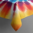 thumbnail image 3 of Colorful Rainbow Tie Dye Spiral Pattern Rectangle Tablecloth 60"x84",Waterproof Polyester Rectangle Table Cloth, Wipeable Spillproof Polyester Tablecloth for Dining, Camping, Indoor and Outdoor, 3 of 5