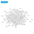 thumbnail image 3 of 4mm Spacer Beads, 150 Pcs Flat Bead Spacers Bulk Flat Round Disc Beads Loose Metal Brass for Jewelry Making, Silver Tone, 3 of 5