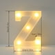 thumbnail image 3 of Luz LED de Alfabeto de Letras de Plástico Blanco Iluminadas de Pie y Colgantes A-M & 26 Luces LED del Alfabeto Inglés Z, 3 of 3