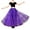 Purple, variant on EHRWE Skirts For Women Big Swing Long Boneless Skirt Half Shag Petticoat Skirt For Party
