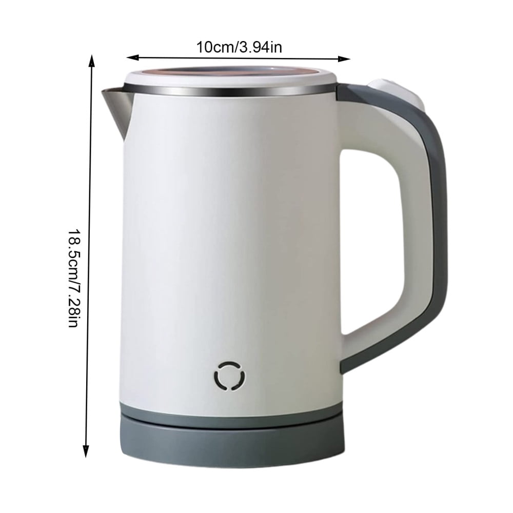  Small Kettle Electric, 0.8L Double Wall Portable Travel Kettle  with 304 Stainless Steel, 600W Mini Hot Water Boiler with Auto Shut-off,  Fast Boil, BPA-Free: Home & Kitchen